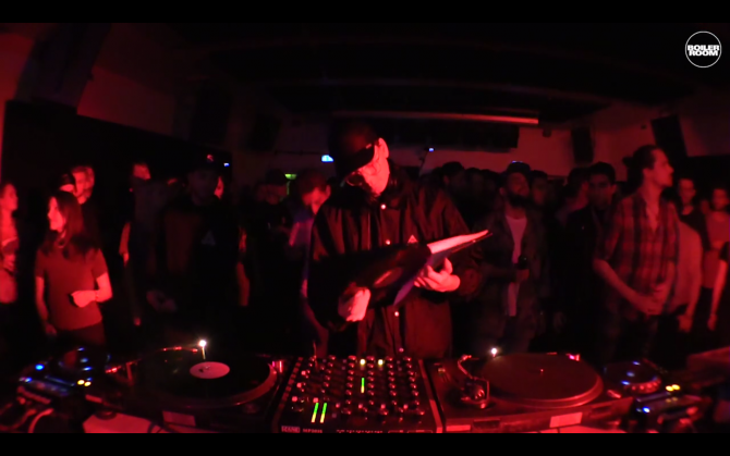 Photo of set Orson Wells.