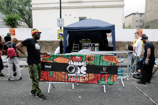 Photo of set Channel One.