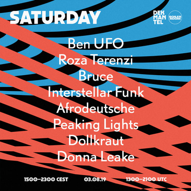 Flyer for event Dekmantel 2019: Saturday.