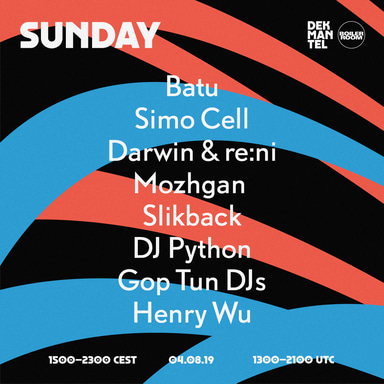 Flyer for event Dekmantel 2019: Sunday.
