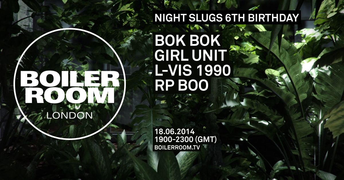 London: Night Slugs 6th Birthday flyer
