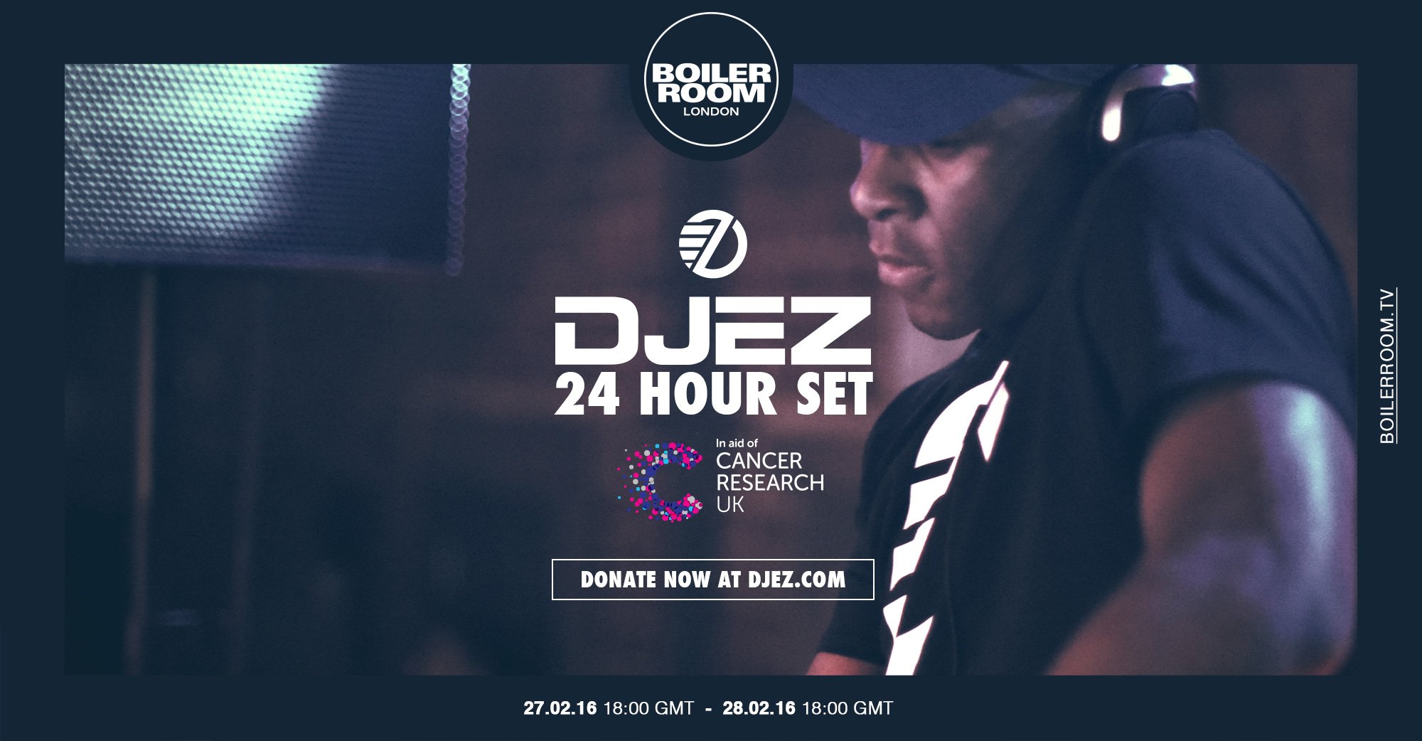 DJ EZ 24hr Set in Aid of Cancer Research UK flyer