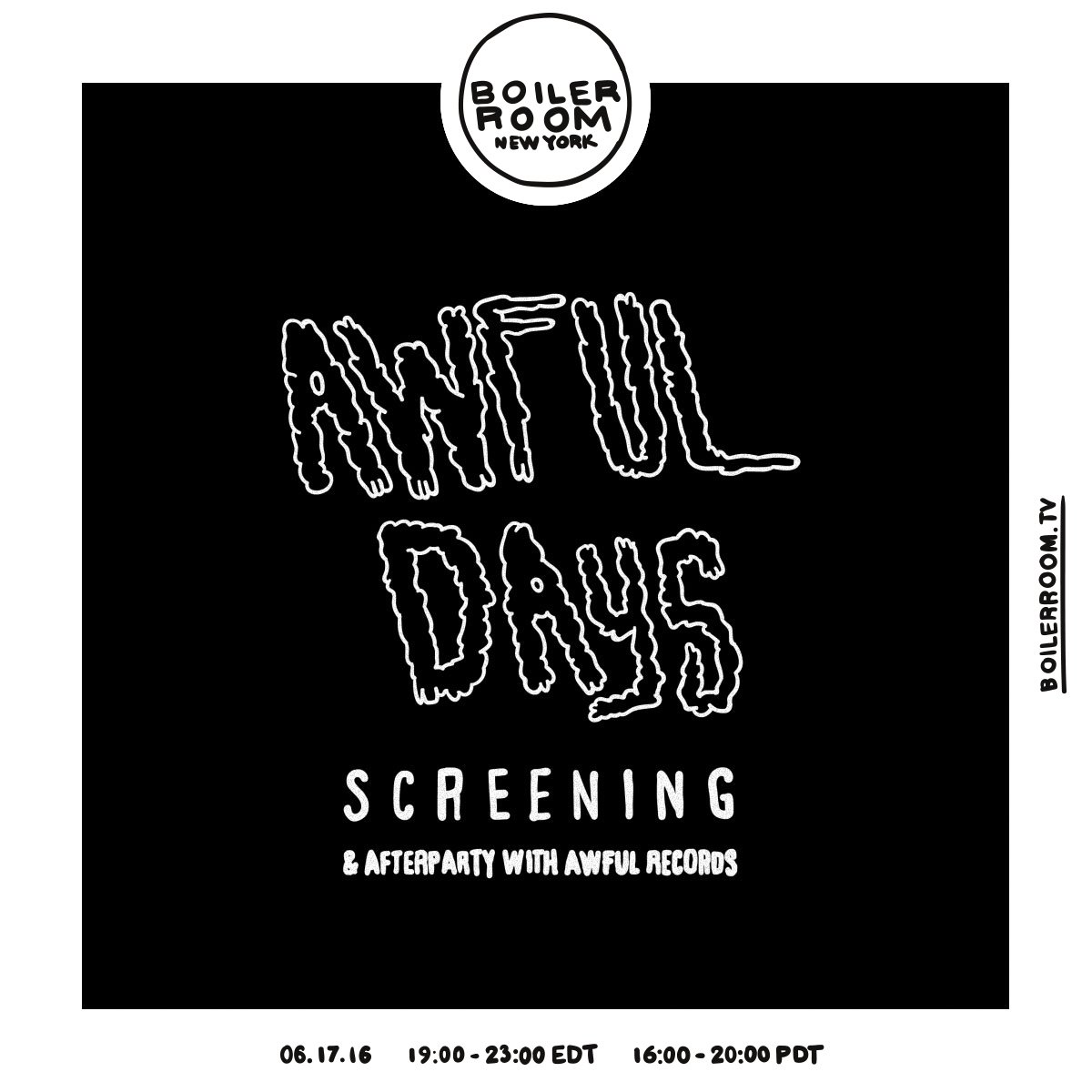 Awful Days flyer