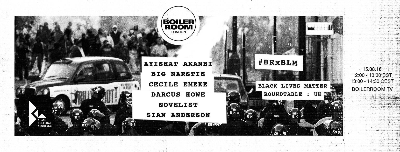 UK: Black Lives Matter — Live Roundtable flyer