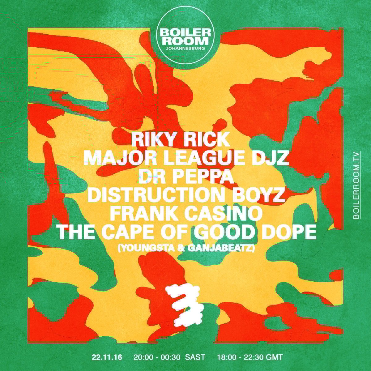 RIKY RIK, MAJOR LEAGUE DJZ, DR PEPPA, DISTRUCTION BOYZ, FRANK CASINO, THE CAPE OF GOOD DOPE flyer