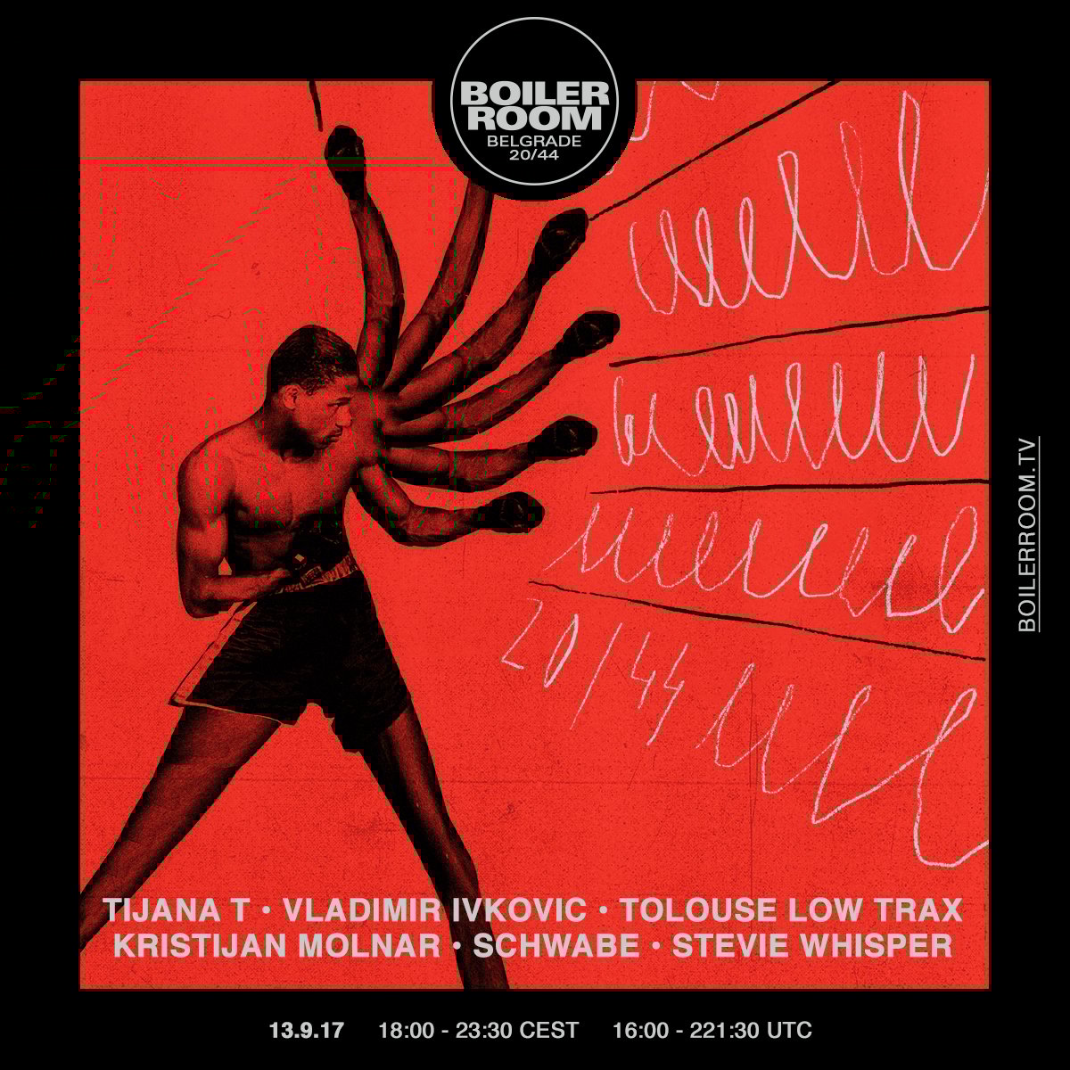 Boiler Room Belgrade: 20/44 flyer