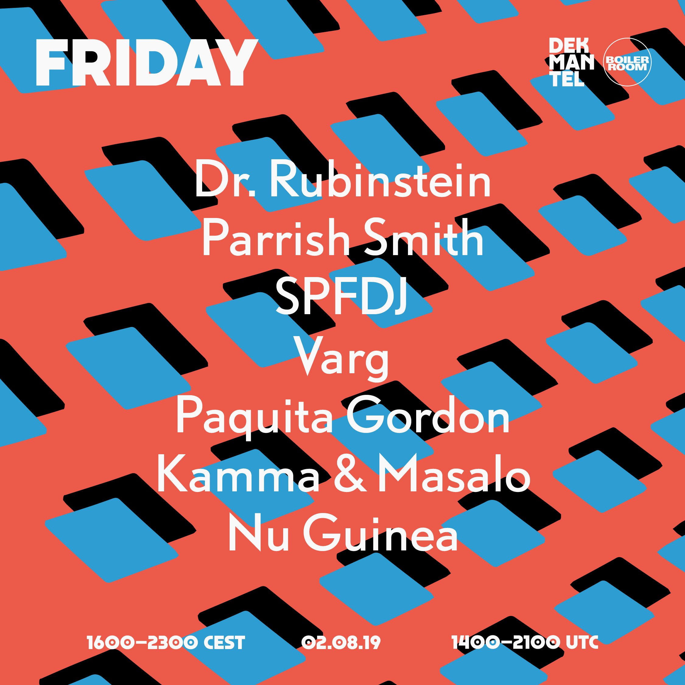 Dekmantel 2019: Friday flyer
