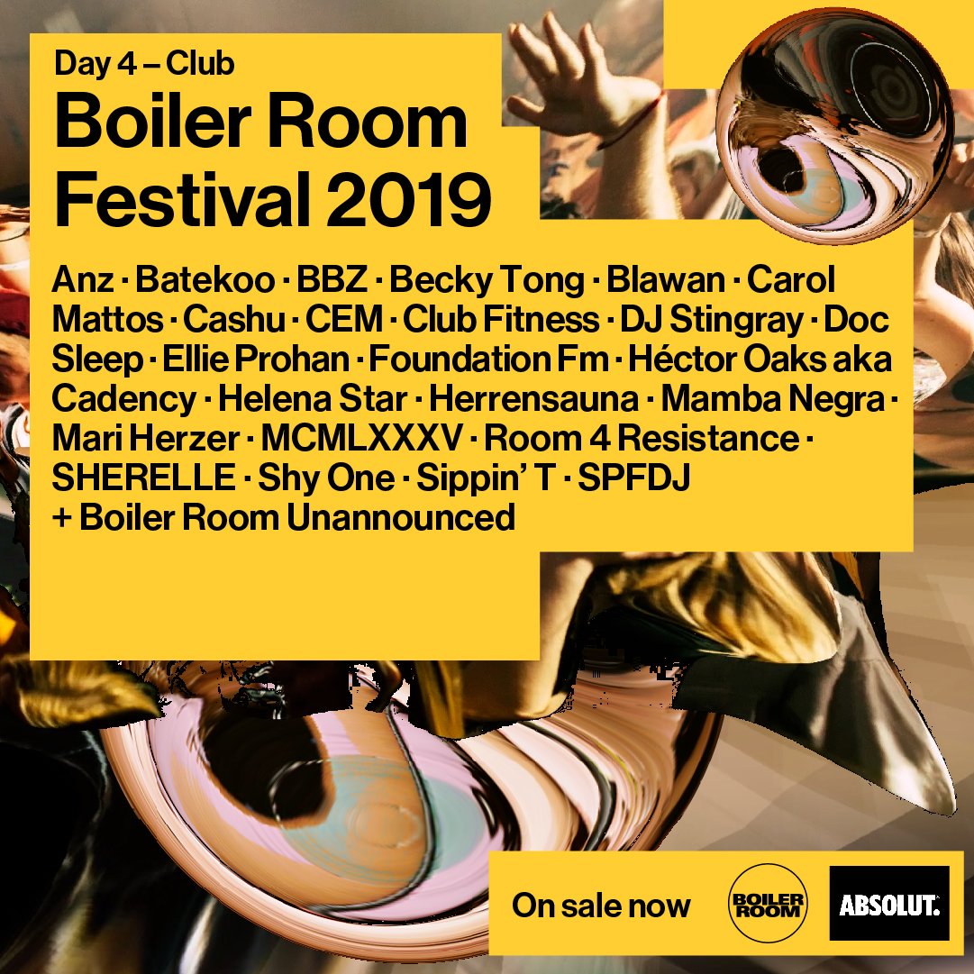 Boiler Room Festival Day 4: Club flyer