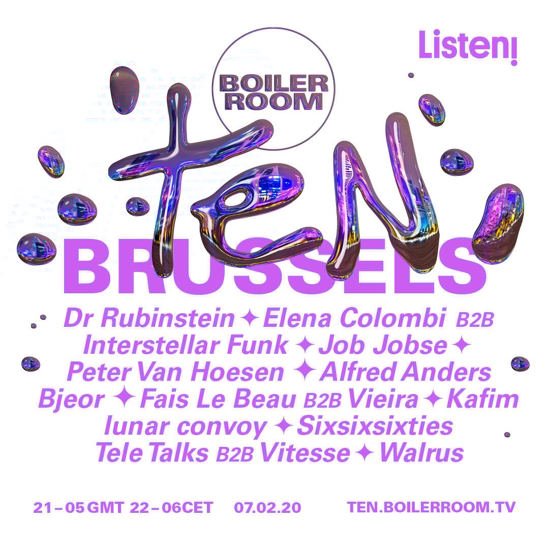 Boiler Room TEN: Brussels with Listen! flyer