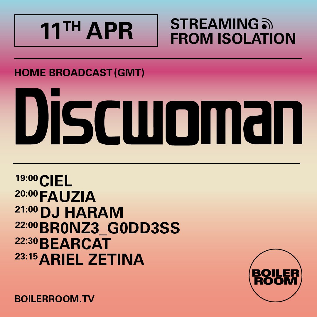 Streaming From Isolation with Discwoman flyer