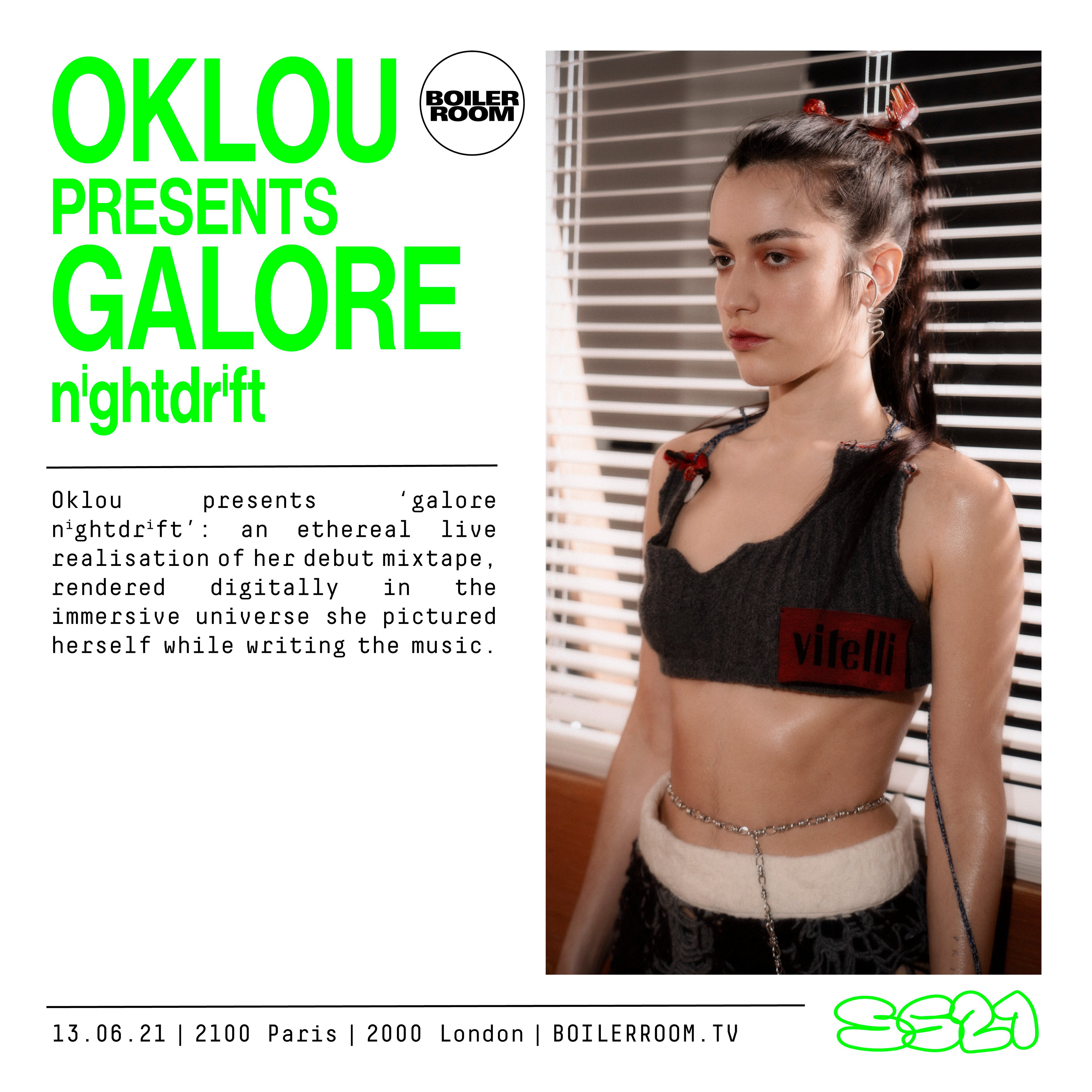 SS21: Oklou Pres. Galore ⁿⁱᵍʰᵗᵈʳⁱᶠᵗ flyer