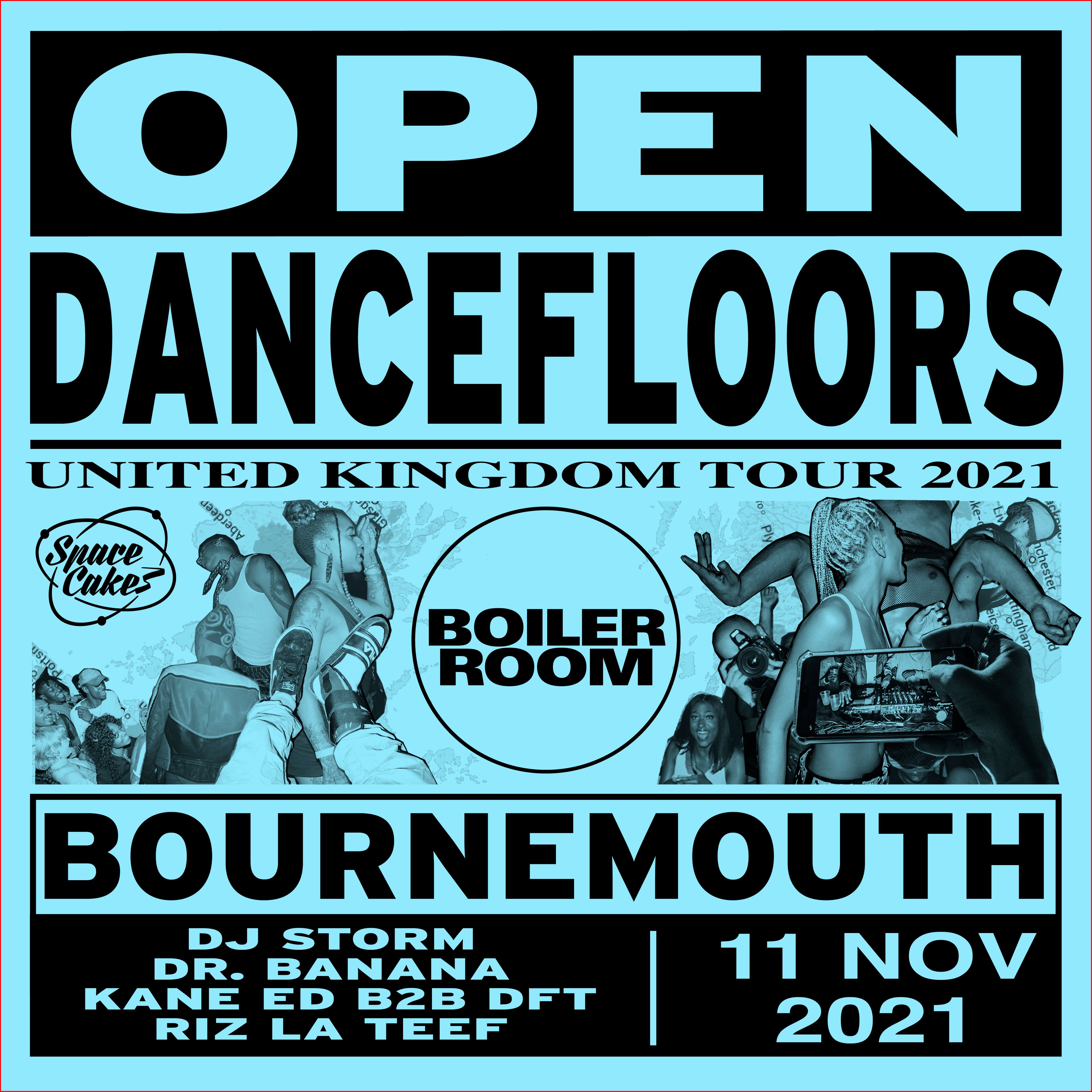 Open Dancefloors | Bournemouth flyer