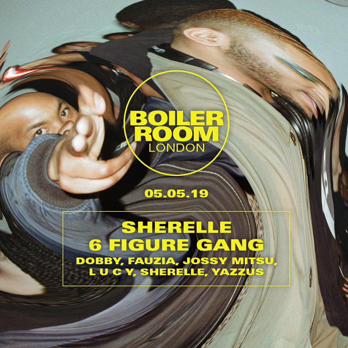 London: Sherelle + 6 Figure Gang flyer