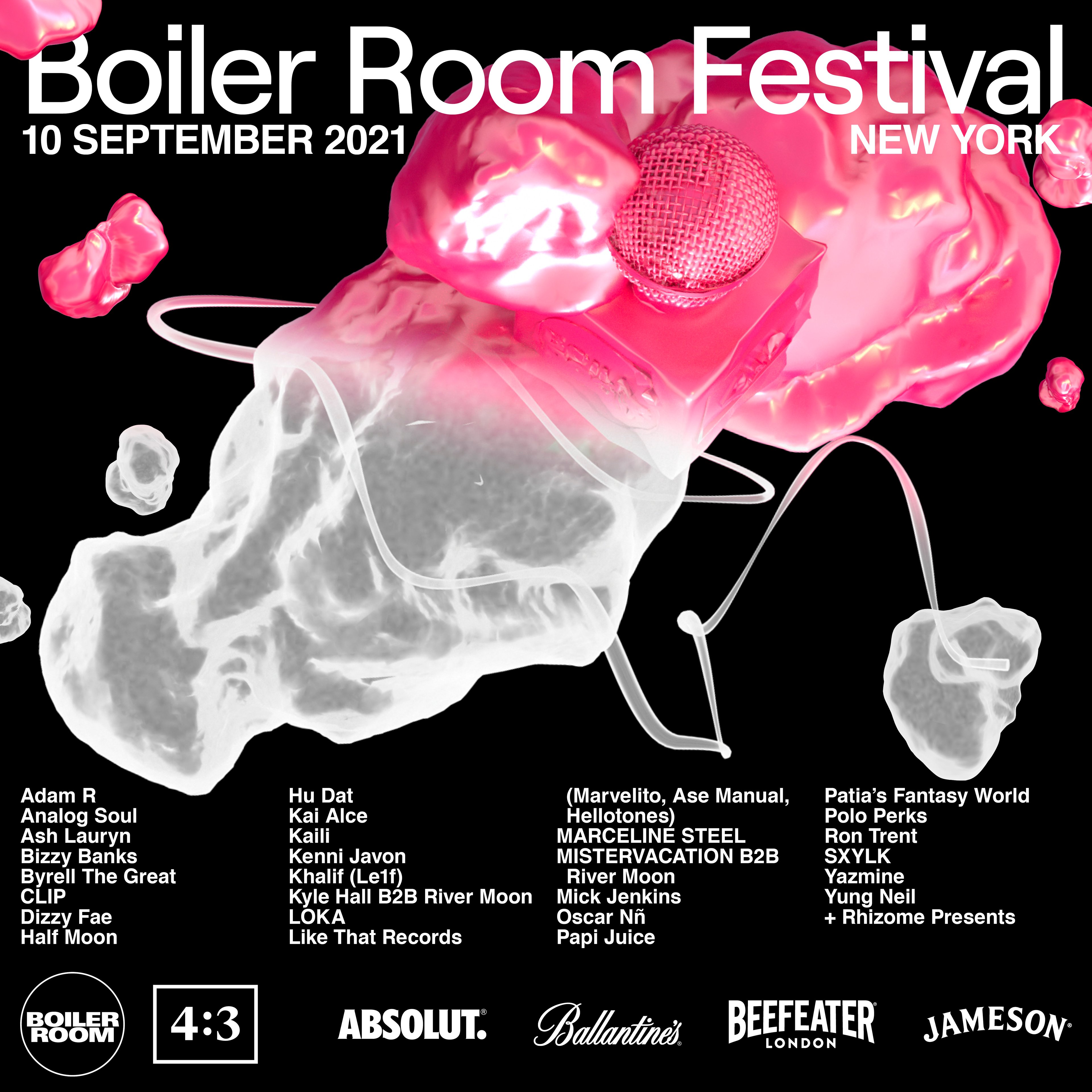 Boiler Room Festival 2021: New York City flyer