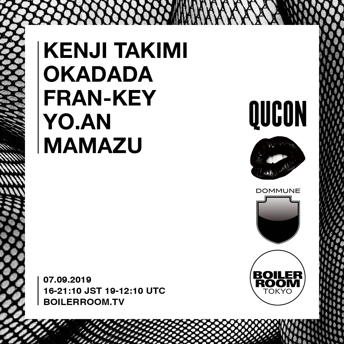 Qucon x Boiler Room flyer