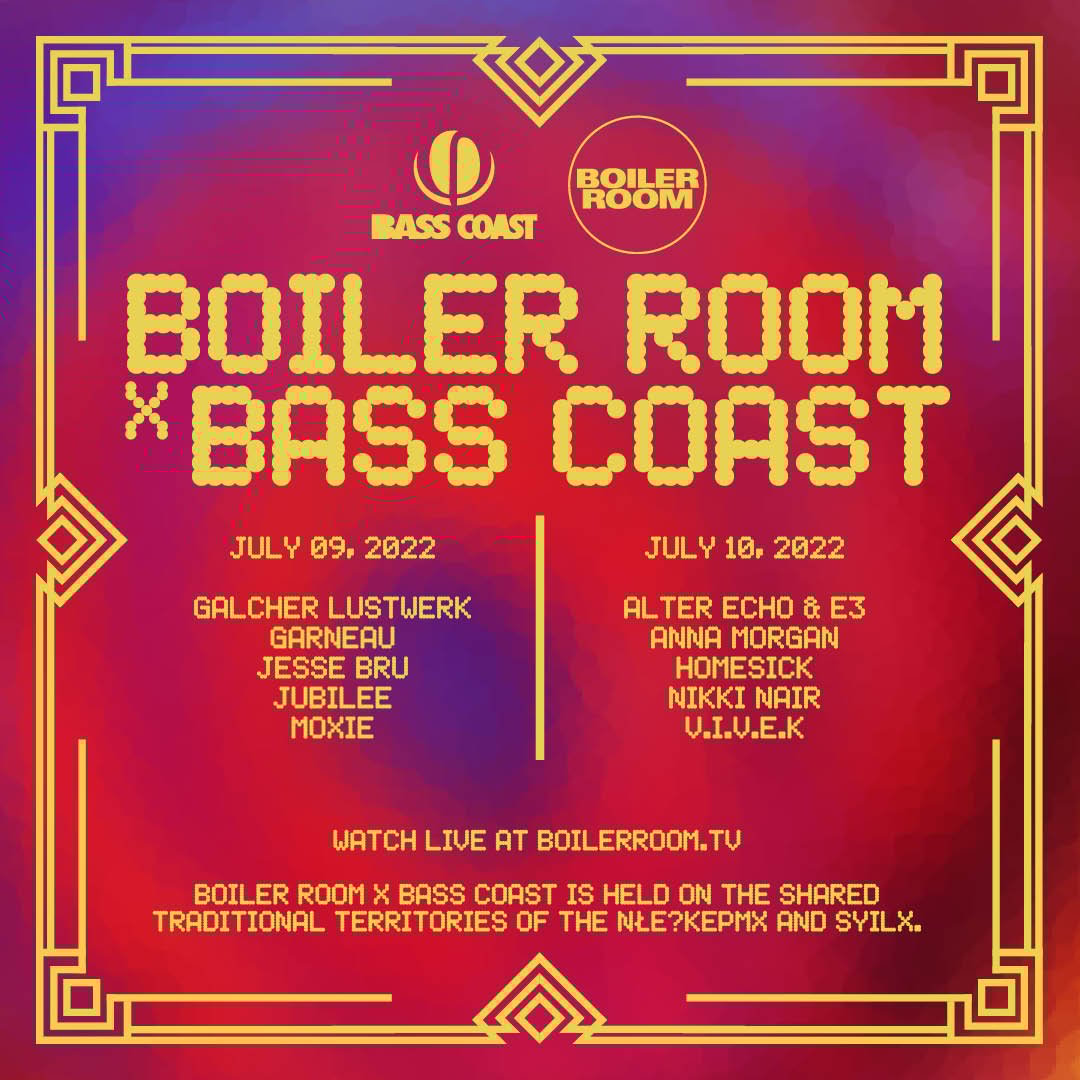 Bass Coast 2022 flyer