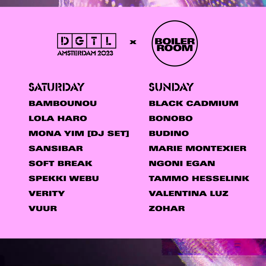 DGTL Amsterdam | Day 2 flyer