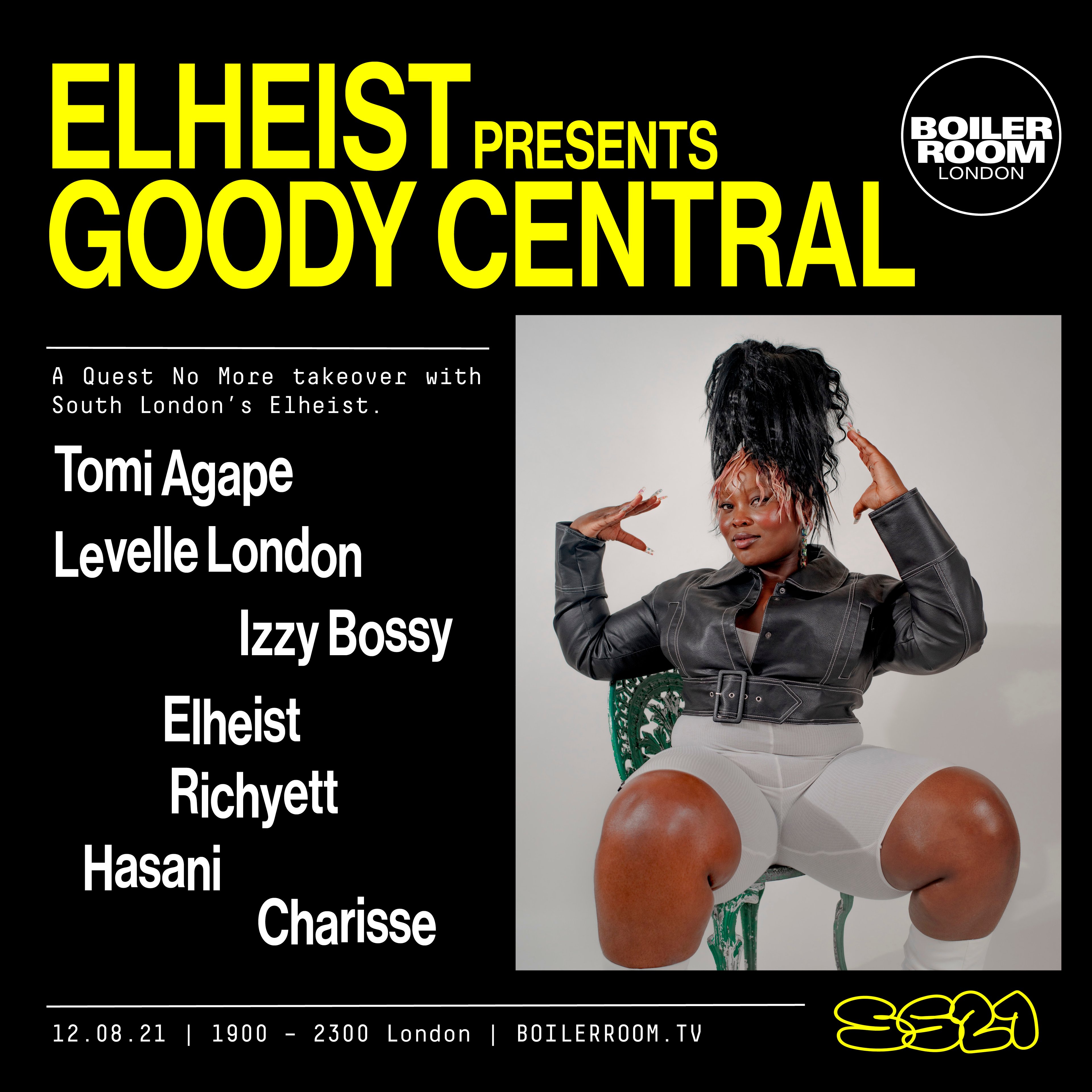 SS21 London: Elheist presents Goody Central flyer