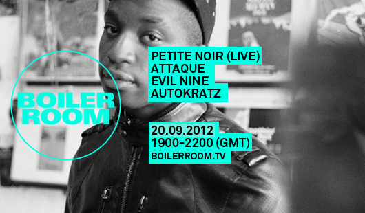 Flyer for event Petite Noir LIVE, Attaque, Evil Nine & Autokratz.