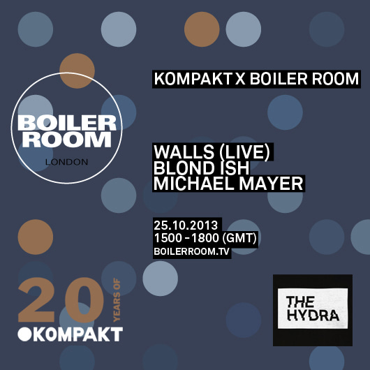 Flyer for event Kompakt x Boiler Room.