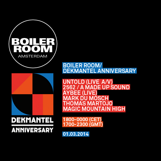 Flyer for event Dekmantel Anniversary.