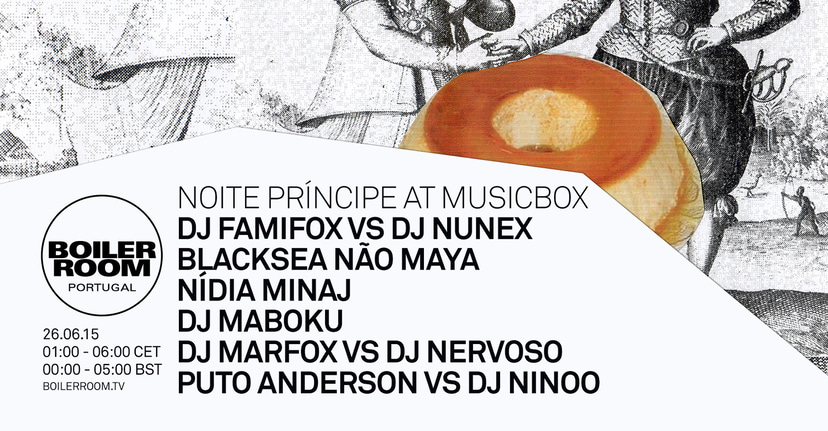 Flyer for event Noite Príncipe at Musicbox.