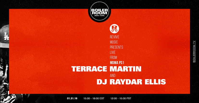 Flyer for event Terrace Martin: Live at MoMA PS1.
