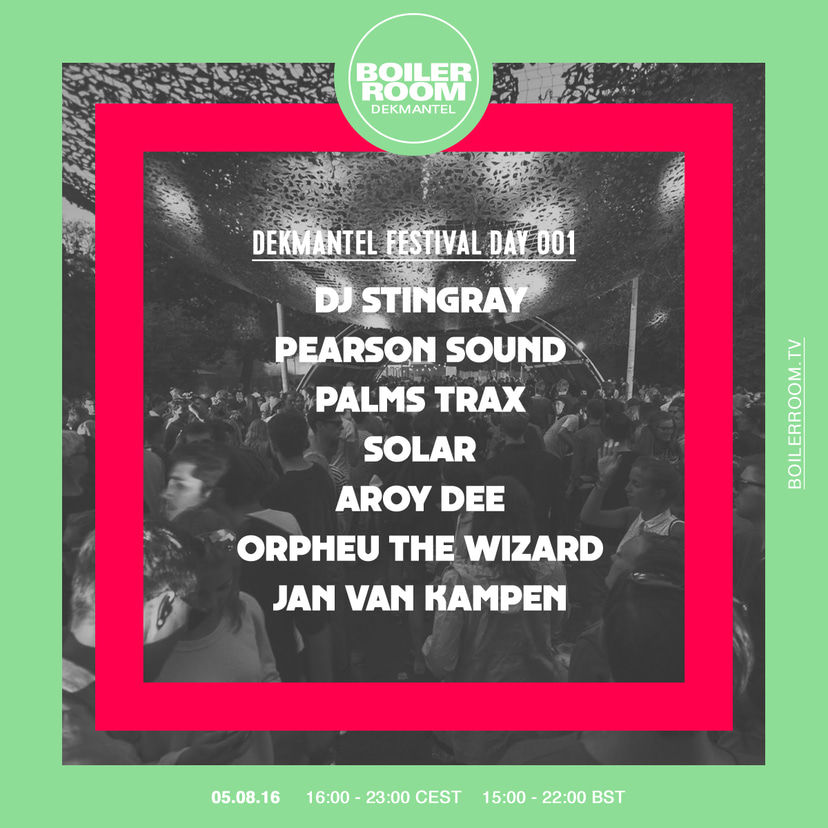 Flyer for event Dekmantel Day 001.