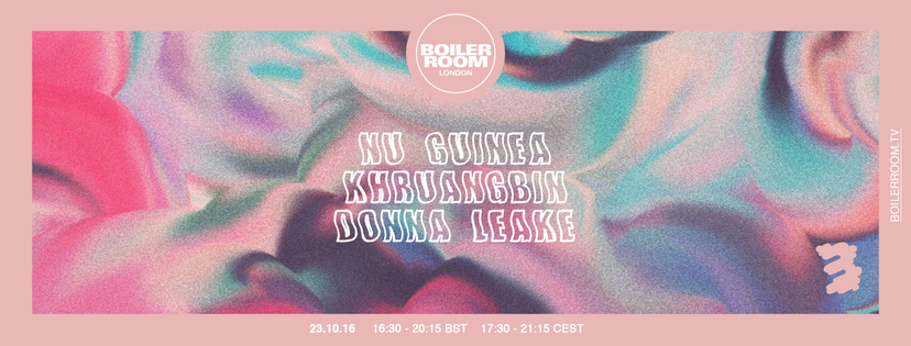 Flyer for event London: Nu Guinea, Khruangbin & Donna Leake.