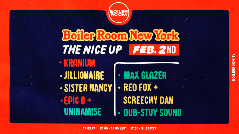 Flyer for event The Nice Up.