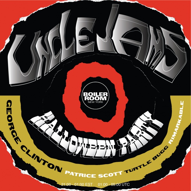 Flyer for event Uncle Jam Wants You: Halloween With George Clinton.