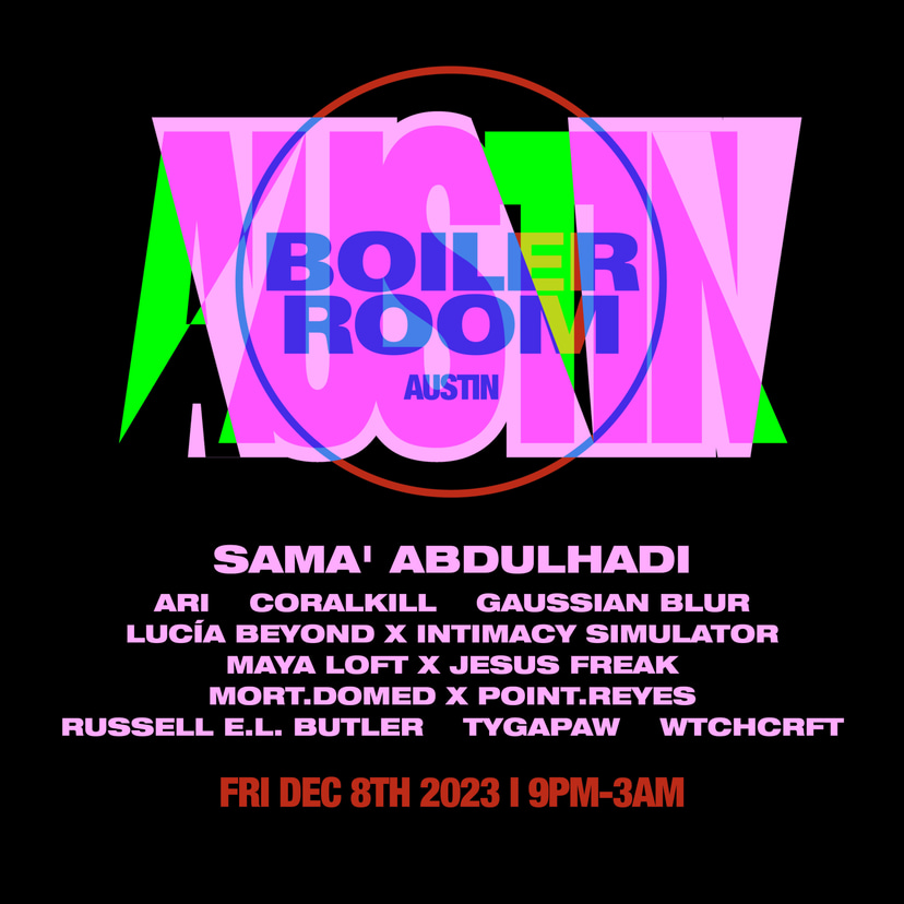 Flyer for event Austin | Friday.