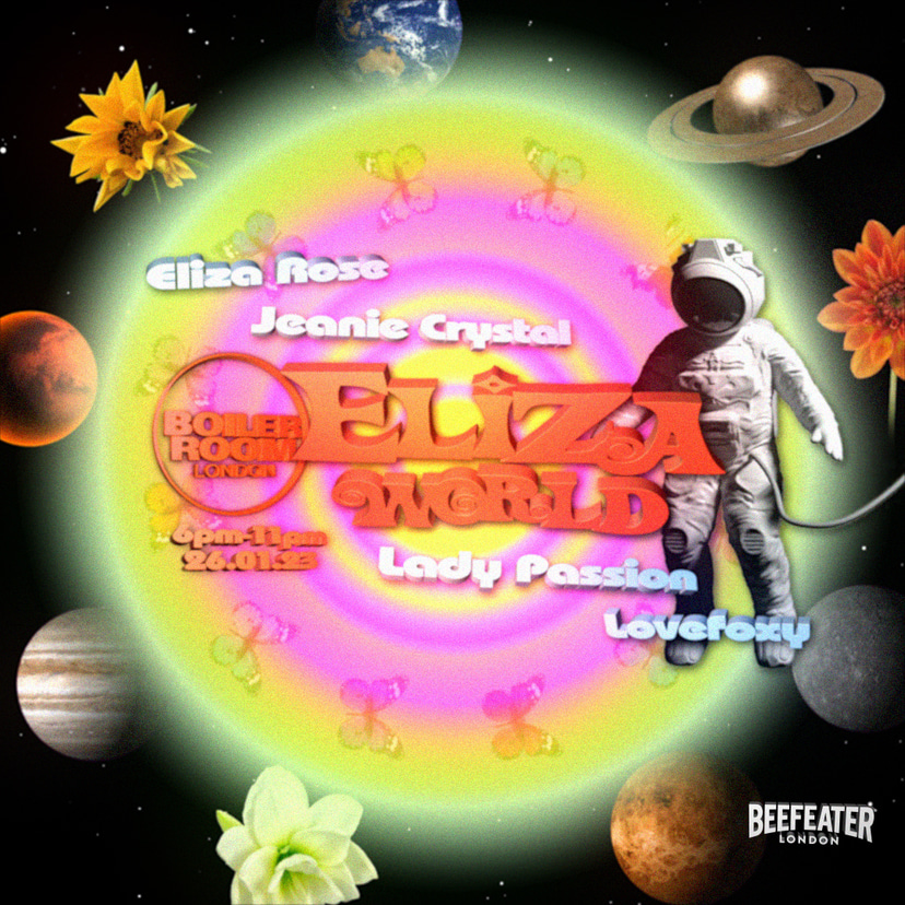Flyer for event Boiler Room London: Eliza World.