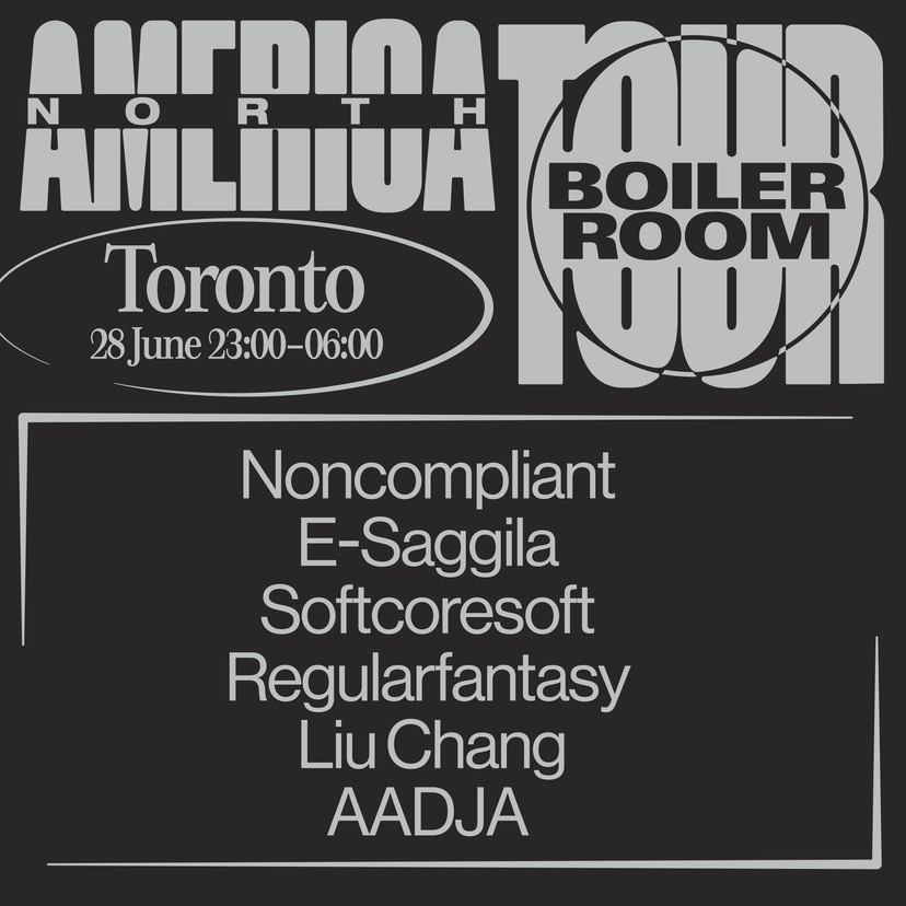 Flyer for event Boiler Room Toronto.