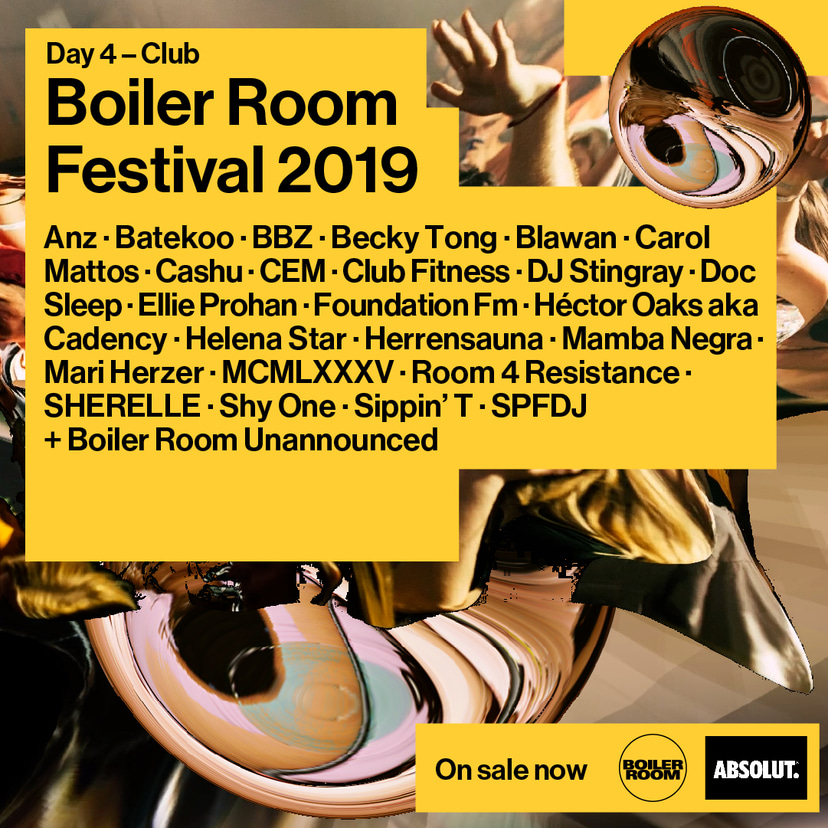 Flyer for event Boiler Room Festival Day 4: Club.