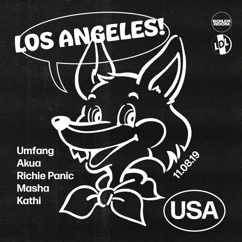 Flyer for event Boiler Room LA: LDL Warehouse Party.