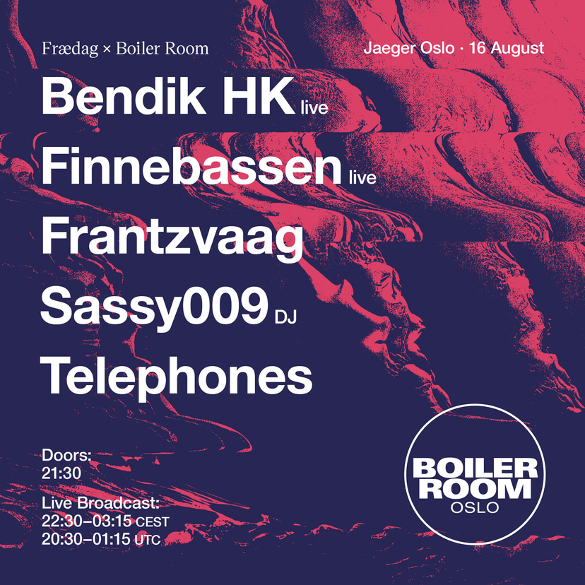 Flyer for event Boiler Room Oslo: Jaeger x Frædag.