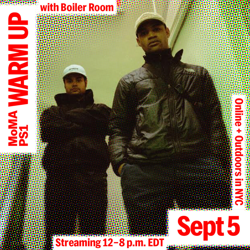 Flyer for event MoMA PS1: Warm Up.