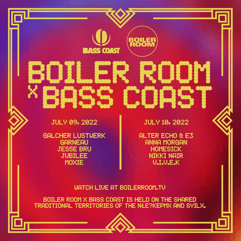 Flyer for event Bass Coast 2022.