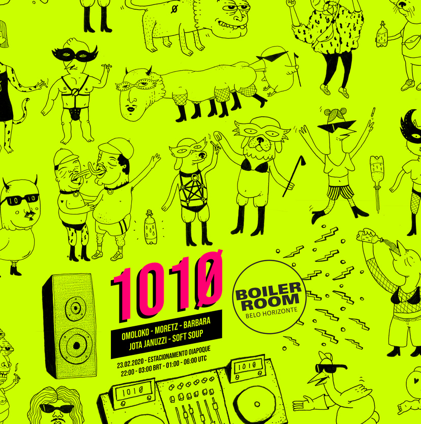 Flyer for event 101Ø x Boiler Room no Carna1Ø.