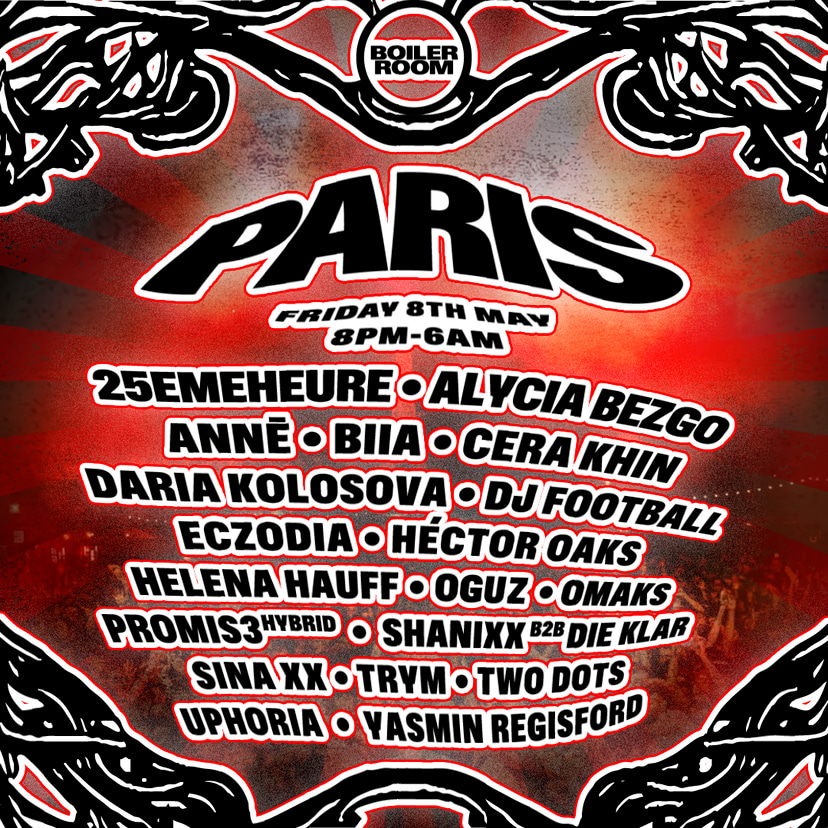 Flyer for event Paris.