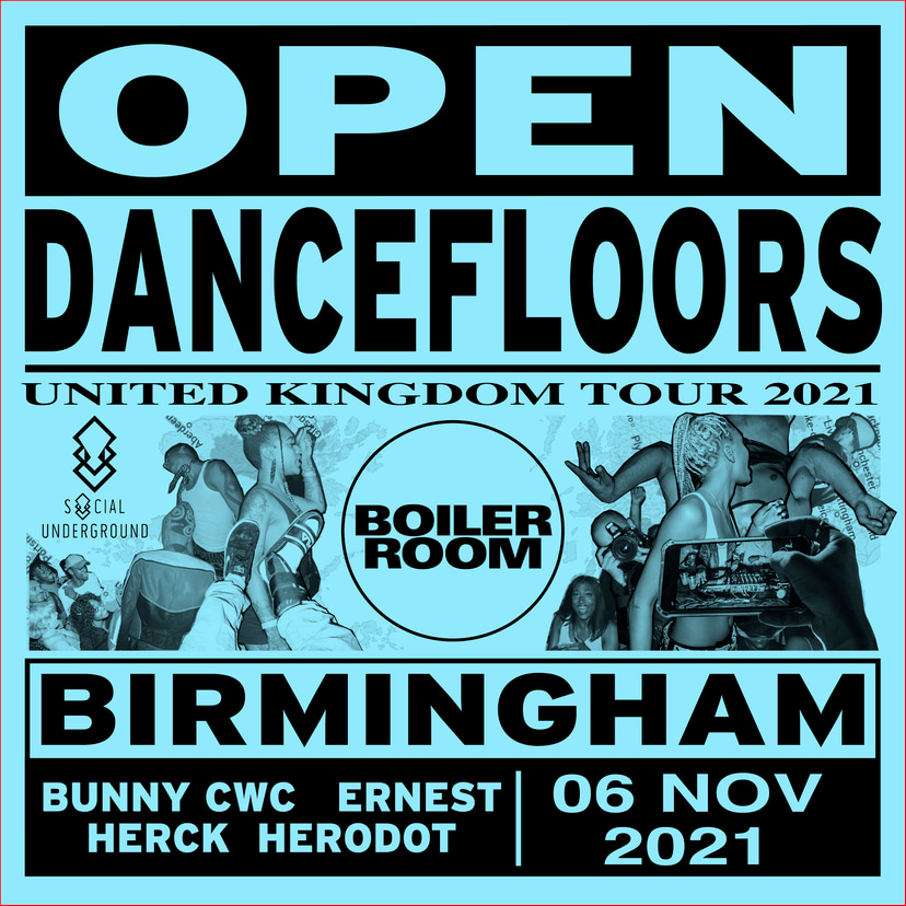 Flyer for event Open Dancefloors | Birmingham.