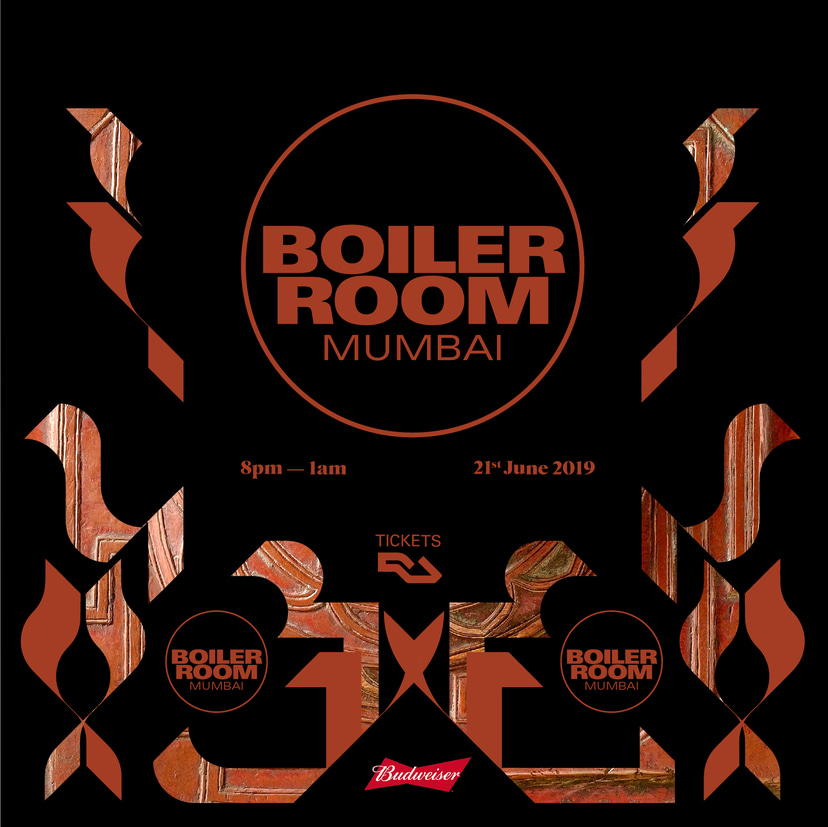 Flyer for event Boiler Room: Mumbai.