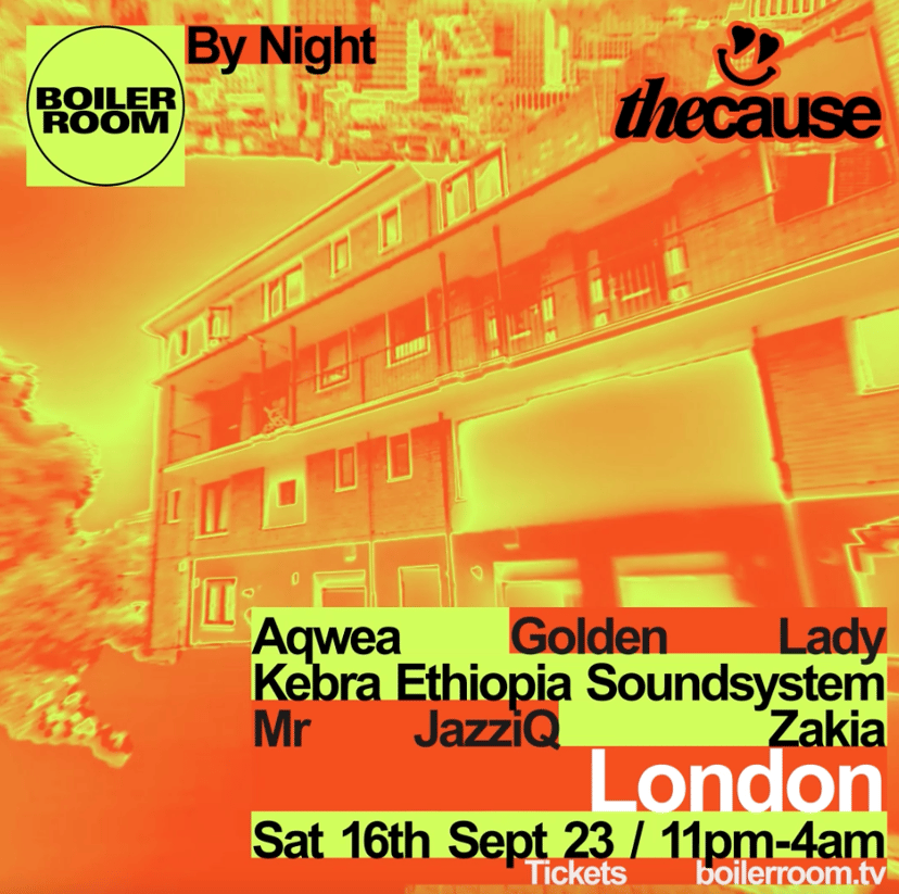 Flyer for event London By Night | The Cause.